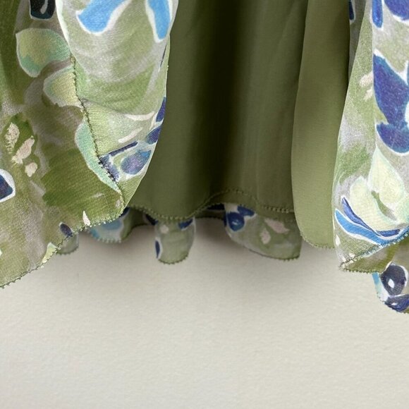 Aritzia Wilfred Laken Short Sleeve Floral Dress - Picture 9 of 13